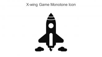 X Wing Game Monotone Icon In Powerpoint Pptx Png And Editable Eps Format