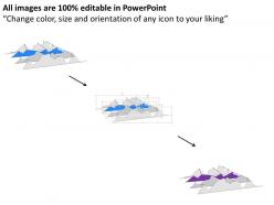 3786262 style hierarchy flowchart 4 piece powerpoint presentation diagram template slide