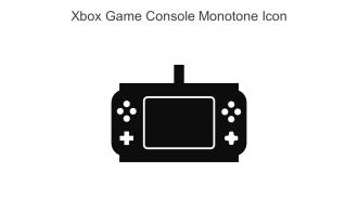 Xbox Game Console Monotone Icon In Powerpoint Pptx Png And Editable Eps Format