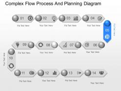 Xe complex flow process and planning diagram powerpoint template