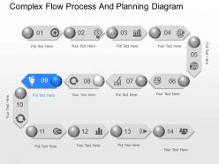 Xe complex flow process and planning diagram powerpoint template