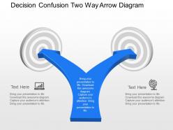 Xg decision confusion two way arrow diagram powerpoint template