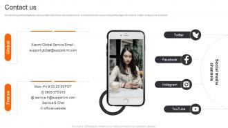 Xiaomi Company Profile Contact Us Ppt Template CP SS