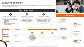 Xiaomi Company Profile Executive Summary CP SS
