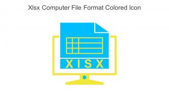 Xlsx Computer File Format Colored Icon In Powerpoint Pptx Png And Editable Eps Format