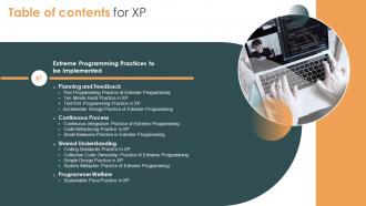 XP For Table Of Contents Ppt Powerpoint Presentation Outline File Formats