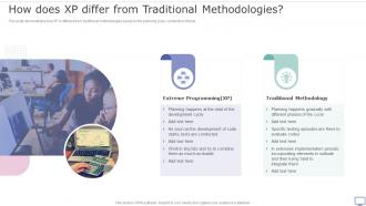 XP Practices How Does XP Differ From Traditional Methodologies Ppt Professional