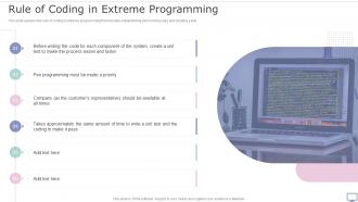 XP Practices Rule Of Coding In Extreme Programming Ppt Pictures Diagrams