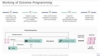 XP Practices Working Of Extreme Programming Ppt Outline Example