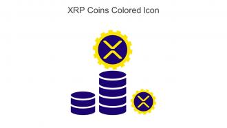 XRP Coins Colored Icon In Powerpoint Pptx Png And Editable Eps Format