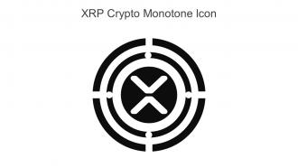 XRP Crypto Monotone Icon In Powerpoint Pptx Png And Editable Eps Format