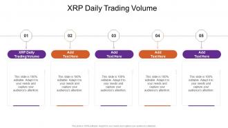 XRP Daily Trading Volume In Powerpoint And Google Slides Cpb