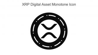 XRP Digital Asset Monotone Icon In Powerpoint Pptx Png And Editable Eps Format