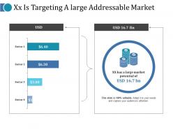 Xx Is Targeting A Large Addressable Market Ppt Icon Portrait