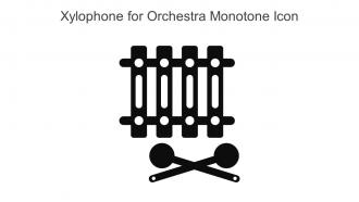 Xylophone For Orchestra Monotone Icon In Powerpoint Pptx Png And Editable Eps Format