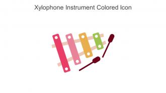 Xylophone Instrument Colored Icon In Powerpoint Pptx Png And Editable Eps Format