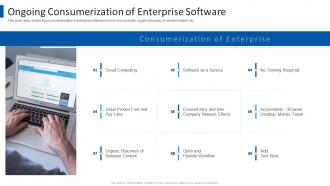 Yammer investor funding elevator pitch deck ongoing consumerization of enterprise software