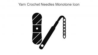 Yarn Crochet Needles Monotone Icon In Powerpoint Pptx Png And Editable Eps Format