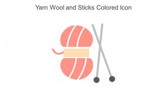 Yarn Wool And Sticks Colored Icon In Powerpoint Pptx Png And Editable Eps Format