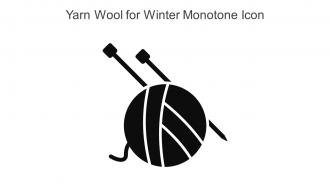 Yarn Wool For Winter Monotone Icon In Powerpoint Pptx Png And Editable Eps Format
