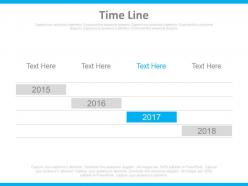 Year based timeline for business achievement powerpoint slides