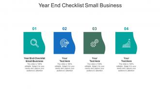 Year end checklist small business ppt powerpoint presentation styles visual aids cpb