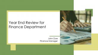 Year End Review For Finance Department PPT Template AT Year End Review For Finance Department PPT Template AT