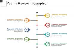 Year in review infographic powerpoint layout