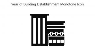 Year Of Building Establishment Monotone Icon In Powerpoint Pptx Png And Editable Eps Format