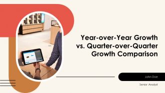 Year Over Year Growth Vs Quarter Over Quarter Growth Comparison PPT PowerPoint AT