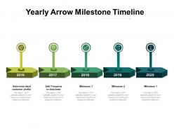 Yearly arrow milestone timeline