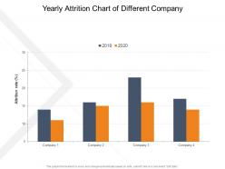 Yearly attrition chart of different company