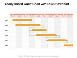 Yearly Based Gantt Chart With Tasks Flowchart Ppt Powerpoint Presentation Icon Objects