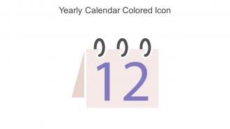 Yearly Calendar Colored Icon In Powerpoint Pptx Png And Editable Eps Format