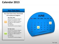 Yearly calender 2013 powerpoint slides ppt templates