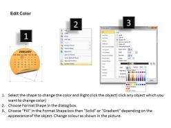 Yearly calender 2013 powerpoint slides ppt templates