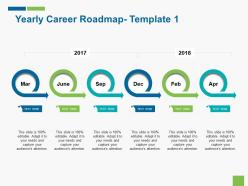 Yearly career roadmap template 1 ppt icon background images