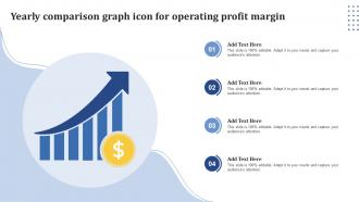 Yearly Comparison Graph Icon For Operating Profit Margin