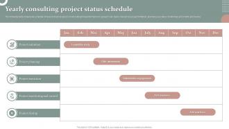 Yearly Consulting Project Status Schedule