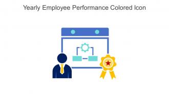 Yearly Employee Performance Colored Icon In Powerpoint Pptx Png And Editable Eps Format