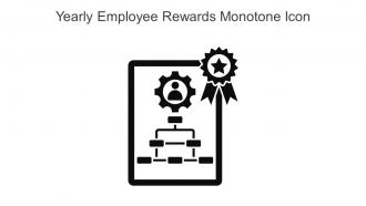 Yearly Employee Rewards Monotone Icon In Powerpoint Pptx Png And Editable Eps Format