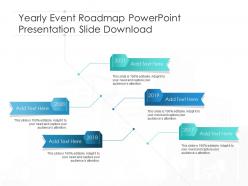Yearly Event Roadmap Powerpoint Presentation Slide Download Timeline Template