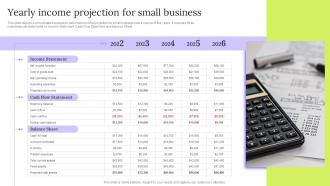 Yearly Income Projection For Small Business