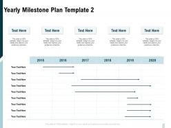 Yearly Milestone Plan Template Ppt Powerpoint Presentation Slides Sample