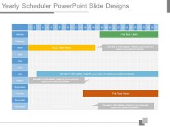 Yearly Scheduler Powerpoint Slide Designs