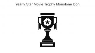 Yearly Star Movie Trophy Monotone Icon In Powerpoint Pptx Png And Editable Eps Format