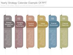 Yearly strategy calendar example of ppt