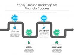 Yearly timeline roadmap for financial success
