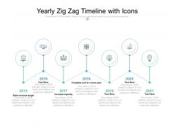 Yearly Zig Zag Timeline With Icons