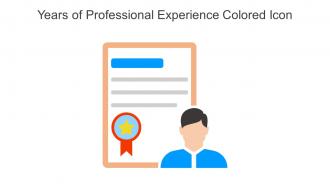 Years Of Professional Experience Colored Icon In Powerpoint Pptx Png And Editable Eps Format